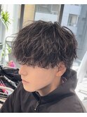 ほつれ波巻きパーマ メンズパーマ