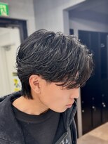 アクロ 本店(ACRO)&nbsp;フェザーウルフ/ニュアンスパーマ/メンズパーマ/毛流れ