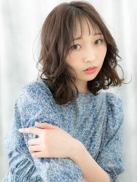 ドクターズ サロン ラブ(Dr's Salon LAB) アッシュブラウンシアーバング柔らかレイヤーロブv古河20代30代