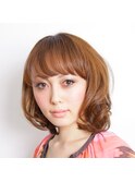 フェミニン系ボブ