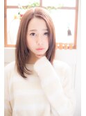 ピュアな恋する乙女のナチュラルストレート 【miel hair blanc】