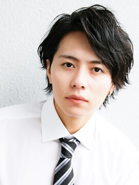 アフロート ディル(AFLOAT D'L) ソフトツイスト黒髪マッシュネオウルフオリーブカラーワンレン