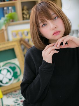 カバーヘア イヴ 戸頭店(COVER HAIR EVE) *EVE戸頭*横顔美人♪外国人風カラー前下がりボブa