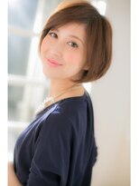 エヌアンドエーコンティ(N&A CONTi)&nbsp;ボブレイヤー×マロンベージュ×すっきりボブスタイル☆