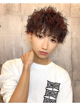 ノン 恵比寿(NoN) メンズメッシュ/ウルフレイヤー/センターパート