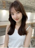 くびれミディ　くびれヘア　顔まわりカット 韓国ヘア 髪質改善