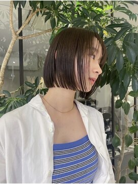 フィルムス 横浜(FILMS) ココアベージュ/黒髪/クラゲヘアー/オリーブグレー/ボブ/横浜