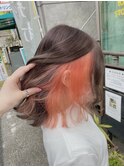 インナーカラー/ボブ/カーキグレージュ/大人かわいい[原宿]