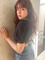 マリアバイアフロート(Maria by AFLOAT) 【山田】ロングレイヤー無造作カールピンクベージュ