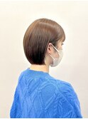 ★大人可愛い20代30代前下がりショートボブ丸みショート◎