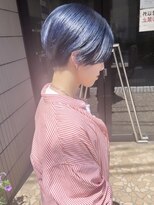 バブ バイネオリーブ(Bab by neolive)&nbsp;ショートボブ　ケアブリーチ　コバルトブルー