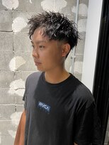 ソワ 四日市(soie)&nbsp;【soie岡村】ツイスト×波巻きパーマ／ツーブロック