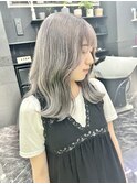 韓国風《グレージュ》ブリーチ/ケアブリーチ/ダブルカラー