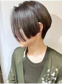 【morio原宿】グレージュハンサムショート前髪なし