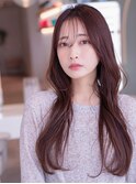 20代30代かわいい/顔まわりレイヤー/前髪/アンブレラカラー