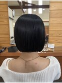 大人かわいい切りっぱなしボブ10代20代30代40代