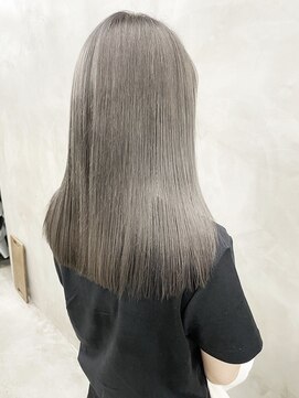 ラ メール ヘア デザイン(La mer HAIR DESIGN) 切りっぱなしボブグレージュボブミルクティーベージュボブ
