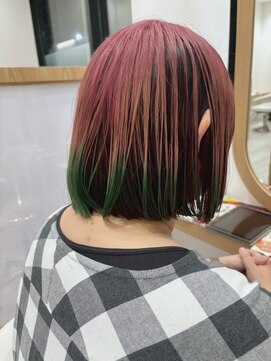 アドラーブル 駅南店(adorable) レイヤーエモージュ小顔カットシースルーバング大人ガーリー