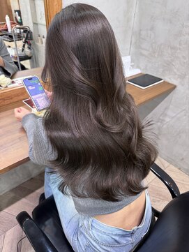 アンジェリカ 立町店(ANGELICA) 韓国風 レイヤー 艶巻き グレージュ