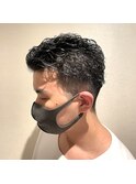 ビジネス◎20代30代40代ツーブロックショートパーマ刈り上げ