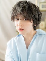 カバーヘア ブリス 志木南口駅前店(COVER HAIR bliss)&nbsp;オリーブアッシュくせ毛風フェザーショートc6志木20代30代40代!