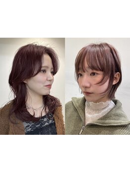 顔周りはカットの技術でキマる！巧みなカット技術で細部にまでこだわり抜いたスタイルに☆