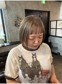 ミニボブ/ミルクティーベージュ