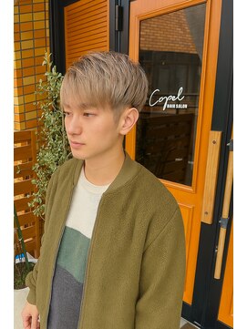 コポル(Copol) メンズハイトーンショート×ミルクティーベージュ