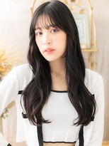 カバーヘアアンドスパ ブリス 浦和(COVER HAIR&SPA bliss)&nbsp;黒髪ダークアッシュフェアリーレイヤーロングh4浦和20代30代40代