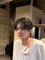 メンズココ メンズパーマ 韓国ヘア 日本橋店(MENS COCO)&nbsp;フェザーパーマ センターパート