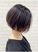 宇都宮ショートボブショートカット白髪ぼかしハイライト白髪染め