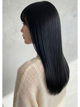 ビーポッシュ ジャスパー店(Be Posh) 髪質改善カラーくびれ巻き髪ロングヘア透明グレージュ夏カラー