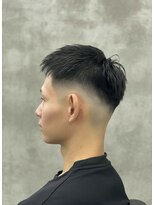 ヴェルゴ 沖浜店(vellgo)&nbsp;黒髪スパイキーショートミッドスキンフェード