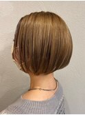 ba277_2wayバングオン眉ショートグレーベージュボブウルフ