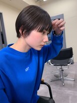 ヴェルダ 池袋店(verda)&nbsp;大人可愛い20代30代40代黒髪前下がりショートボブ丸みショート◎