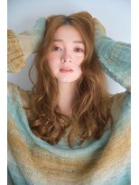 ロージィー バイ リトル(Rosy by little)&nbsp;外国人風フリンジウェーブアンバーベージュ