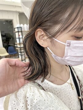 リコット 浦和美園(Liecot) 【Fumiya】ミルクティー×イヤリングカラー