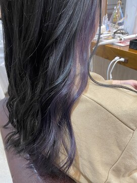 ラ メール ヘア デザイン(La mer HAIR DESIGN) インナーカラー/パープル
