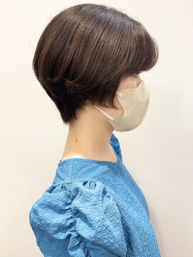 モリオフロムロンドン 松戸店(Morio from London) 【松戸 石山】大人かわいい前下がりショートボブ前髪あり
