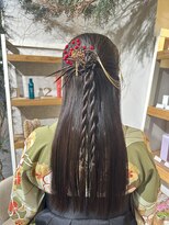 卒業式ヘアセット×袴着付け♪yu