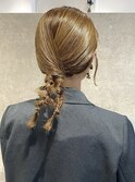 花田/ヘアセット/結婚式ヘア/お呼ばれヘア/タイトアレンジ