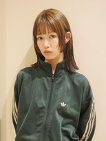 ネロ ヘアサロン ネイビー 渋谷(NERO HAIRSALON NAVY)&nbsp;【赤津美奈】ミディアム　姫カット　ハイライトカラー