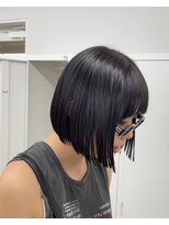 サロンドジョー(salon de joe) 【井上】ボブ.ぱっつんボブ.ヘイリーボブ.ブルーブラック