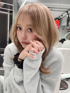 レディアル 渋谷(REDEAL) 韓国ヘア/ブリーチ/暖色カラー/ワンホン【レイヤー/渋谷】