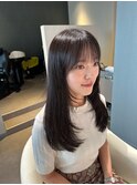 レイヤーカット/ハッシュカット/顔まわりカットシースルーバング