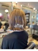 白髪ぼかしハイライト