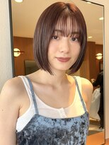 ヤイエ 青山店(yiye)&nbsp;大人ボブ大人ショートボブ切りっぱなしボブ前髪あり前下がりボブ