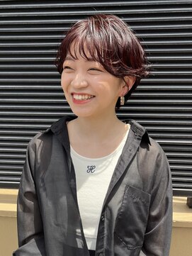 レターバイノベル(letter by novel) 大人ショートボブニュアンスパーマショートパーマボブパーマ