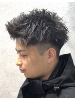 ブラック 渋谷 2nd(BLUCK) スパイキーショートスパイキーパーマピンパーマビジネスヘア