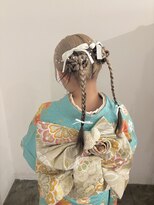 プティパ 水戸内原店(petit-pas)&nbsp;◎ハイトーンホワイトブロンド×ルーツカラーダークブラウン◎